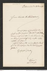 Nachlass Franz Steindachner, Brief von Fischer an Franz Steindachner (21.01.1878), Inv.Nr. 130.01, Seite 1